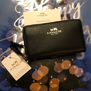 COACH SMALL DOUBLE ZIP COIN CASE (F63921)